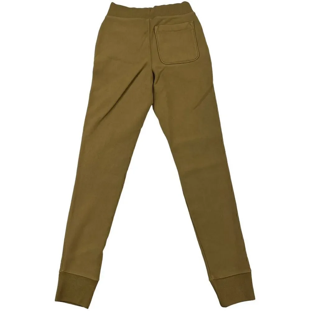 New Champion Men US XS Olive Green Pants Sport Casual Joggers Pockets Logo  - Picture 2 of 11